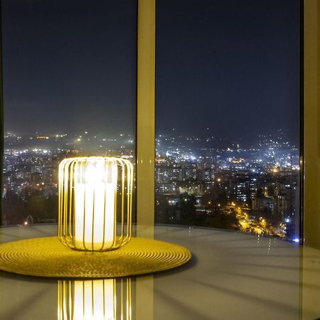Luxury Condo On 18Th Floor With Pool, Fitness, Parking Included. Skopje Exterior foto