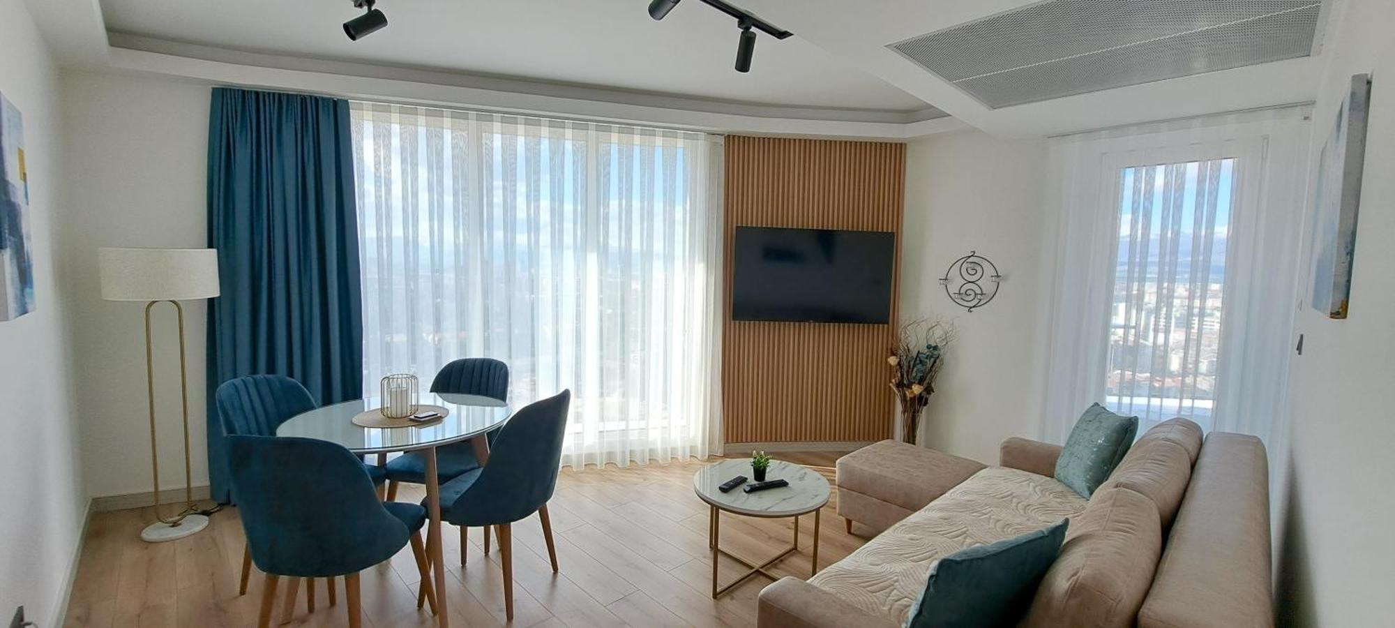 Luxury Condo On 18Th Floor With Pool, Fitness, Parking Included. Skopje Exterior foto